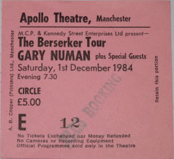 Manchester Ticket 1984